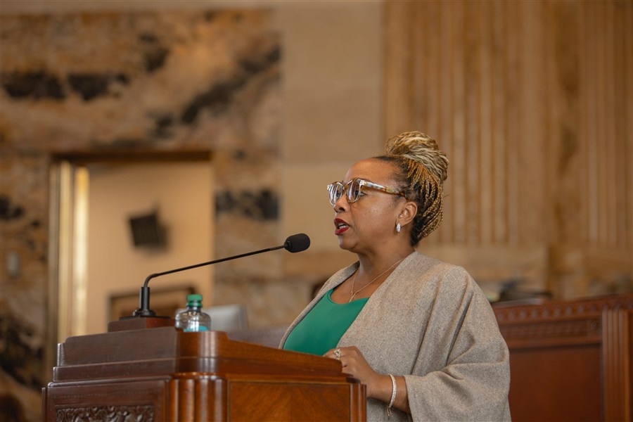 Candace N. Newell speaking on the Louisiana House floor